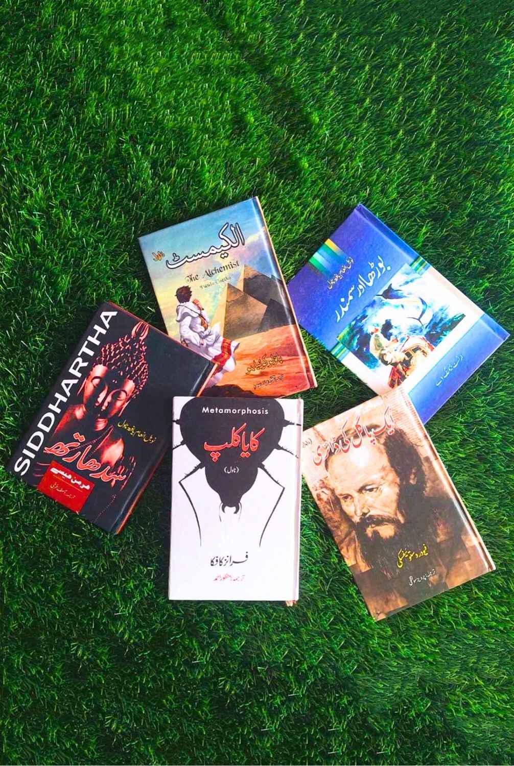 Five Books Set | الکیمسٹ | بوڑھا اور سمندر |  سدھارتھ  | کایا کلپ |  ایک پاگل کی ڈائری