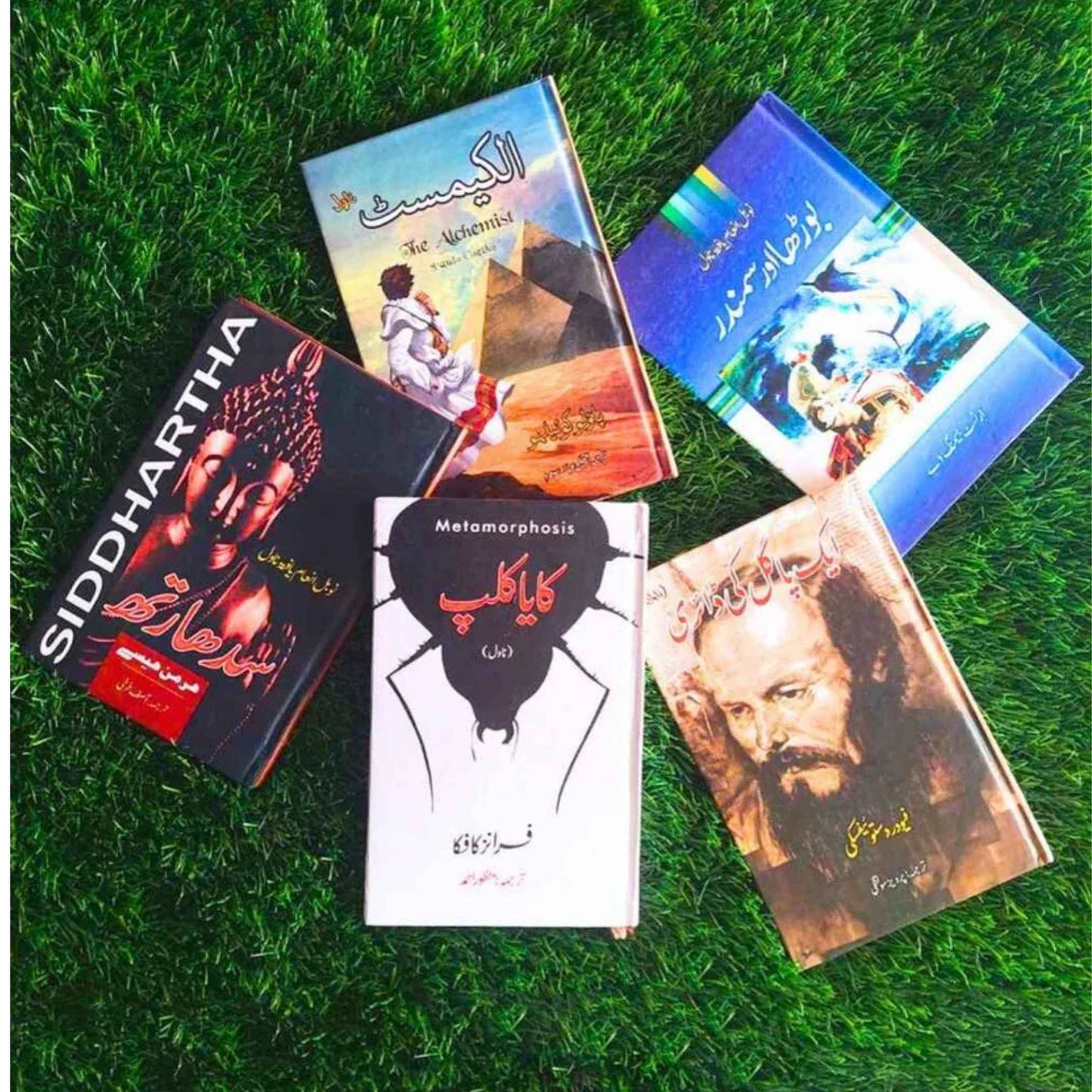Five Books Set | الکیمسٹ | بوڑھا اور سمندر | سدھارتھ | کایا کلپ | ایک پاگل کی ڈائری