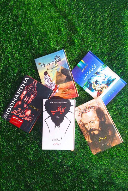 Five Books Set | الکیمسٹ | بوڑھا اور سمندر |  سدھارتھ  | کایا کلپ |  ایک پاگل کی ڈائری